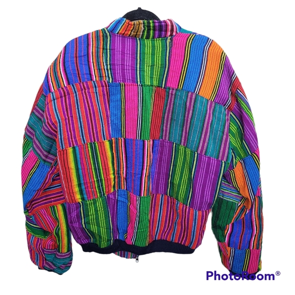 Mexican Bomber Jacket 100% Cotton - Picture 3 of 7